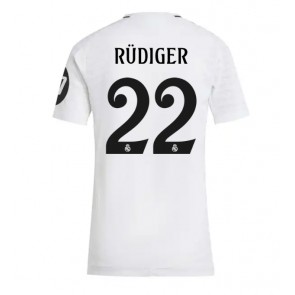 Real Madrid Antonio Rudiger #22 Domaci Dres za Ženska 2024-25 Kratak Rukavima